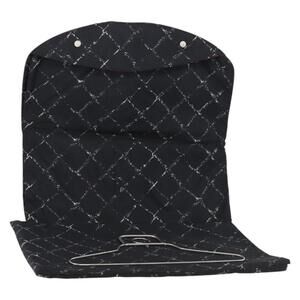 CHANEL Travel line Garment Cover Nylon Black CC Auth bs30653